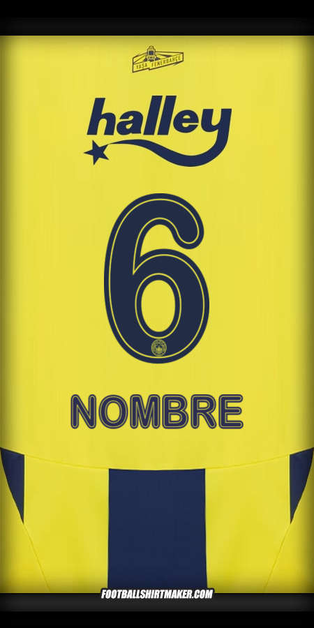 Jersey Fenerbahce SK 2024/2025 -  nombre - 6