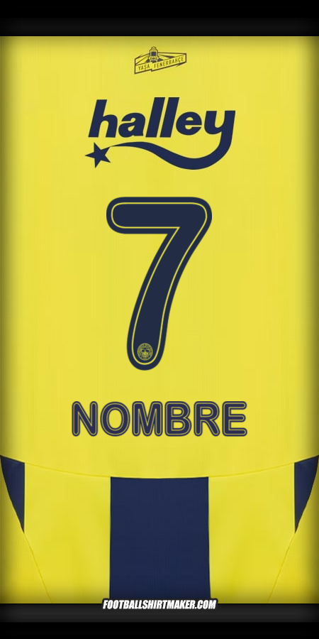 Jersey Fenerbahce SK 2024/2025 -  nombre - 7