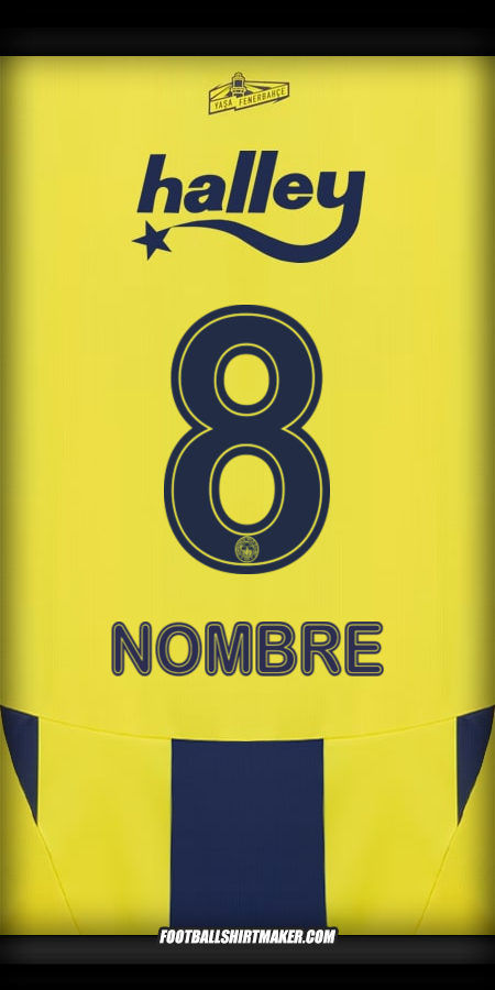 Jersey Fenerbahce SK 2024/2025 -  nombre - 8