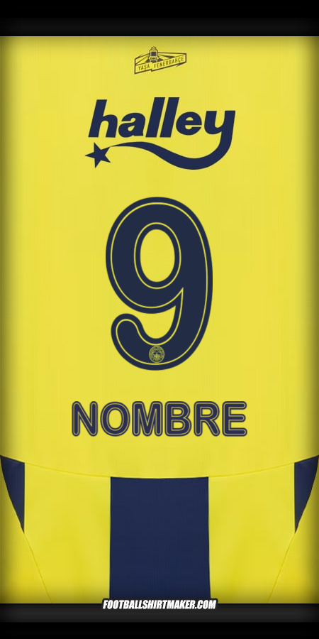 Camiseta Fenerbahce SK 2024/2025 -  nombre - 9