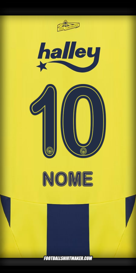 Camisola Fenerbahce SK 2024/2025 -  nome - 10