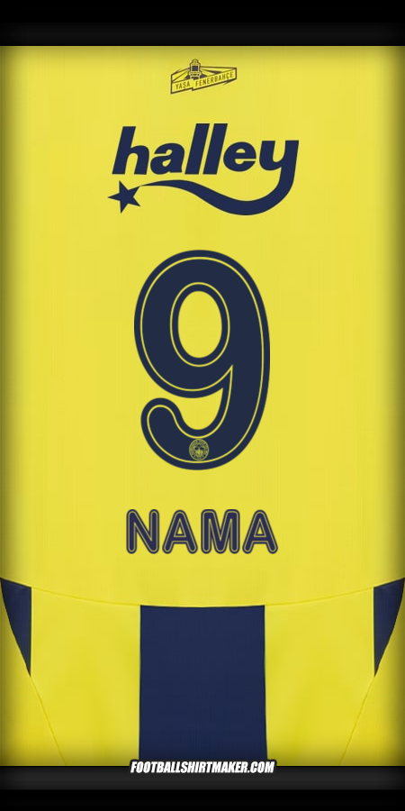 Jersey Fenerbahce SK 2024/2025 -  nama - 9