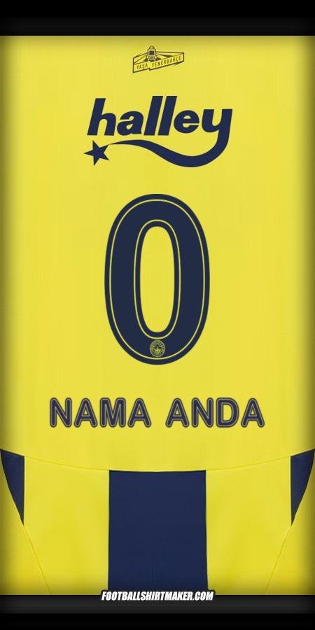 Jersey Fenerbahce SK 2024/2025 -  nama anda - 0