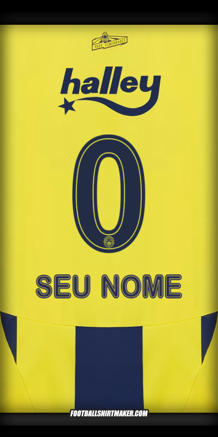 Camisa Fenerbahce SK 2024/2025 -  seu nome - 0