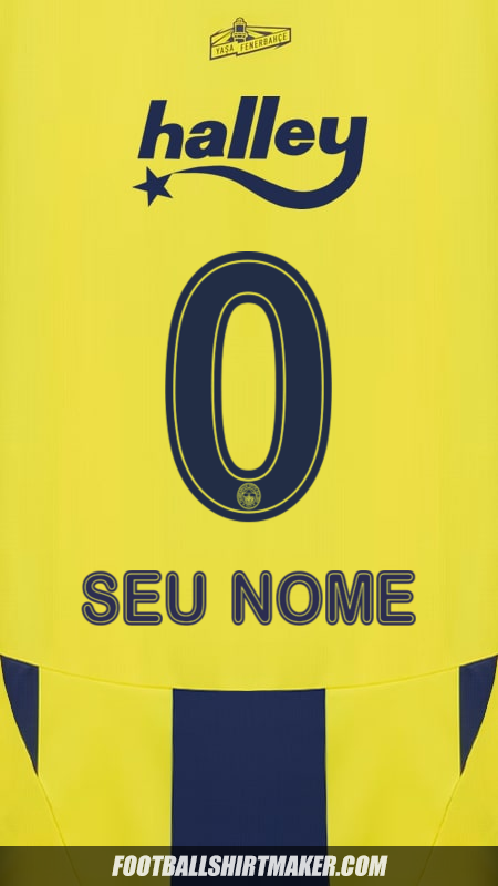 Camisa Fenerbahce SK 2024/2025 -  seu nome - 0