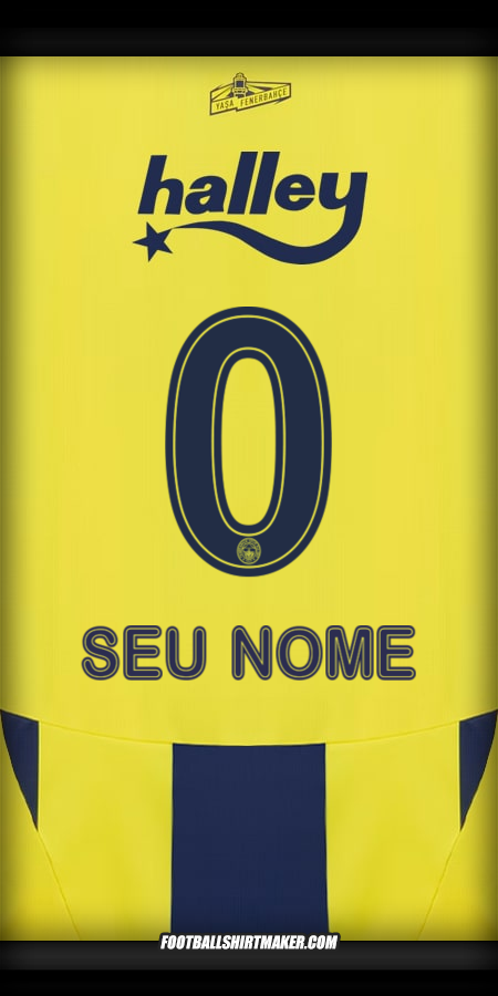 Camisa Fenerbahce SK 2024/2025 -  seu nome - 0