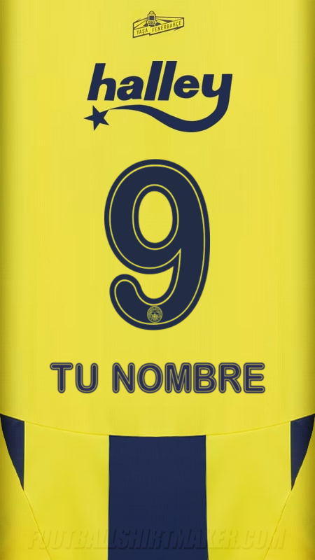 Camiseta Fenerbahce SK 2024/2025 número 9 tu nombre