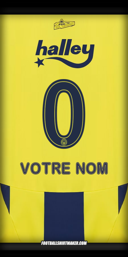 Maillot Fenerbahce SK 2024/2025 -  votre nom - 0