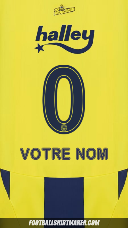 Maillot Fenerbahce SK 2024/2025 -  votre nom - 0