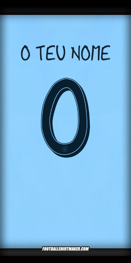 Camisola Manchester City Cup 2024/2025 -  o teu nome - 0