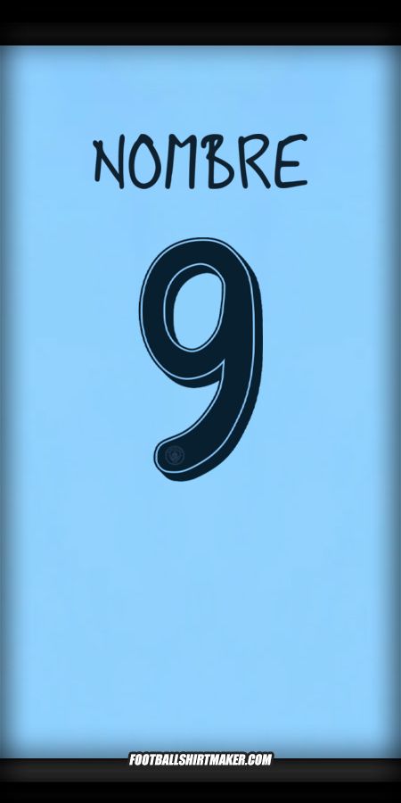 Jersey Manchester City Cup 2024/2025 -  nombre - 9
