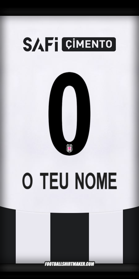 Camisola Besiktas JK 2024/2025 -  o teu nome - 0