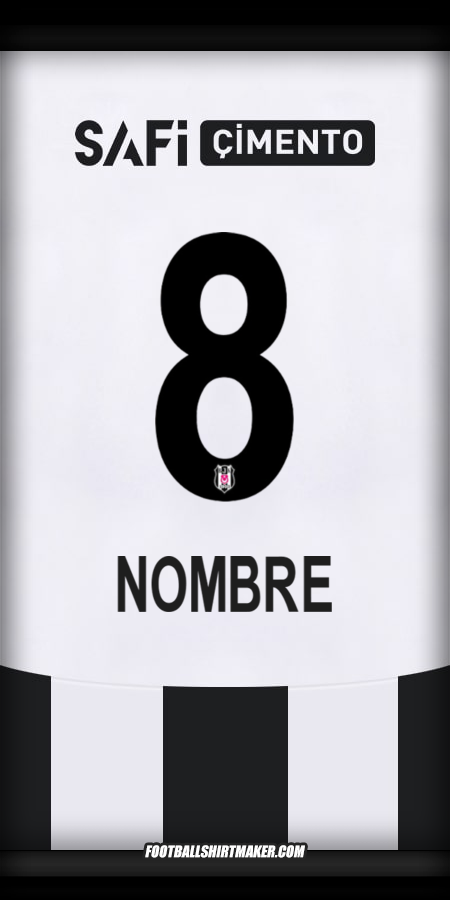 Camiseta Besiktas JK 2024/2025 -  nombre - 8
