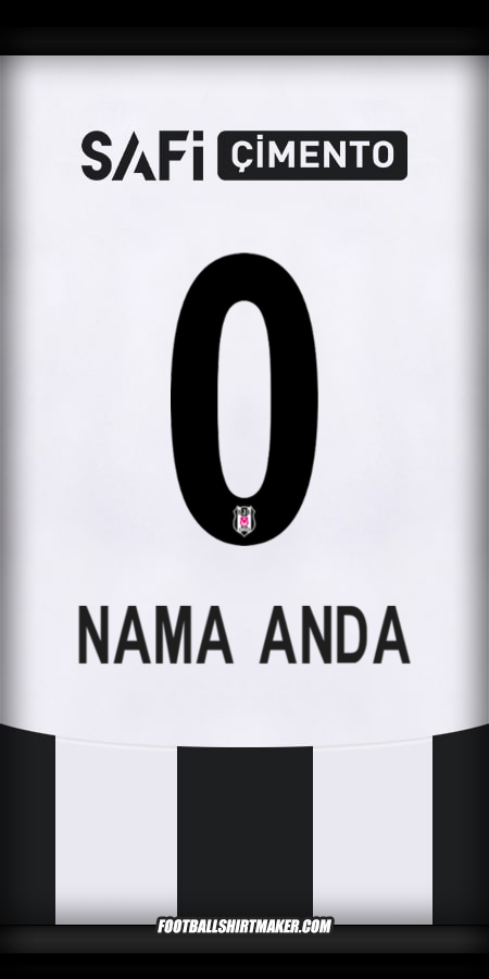 Jersey Besiktas JK 2024/2025 -  nama anda - 0