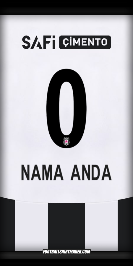 Jersey Besiktas JK 2024/2025 -  nama anda - 0