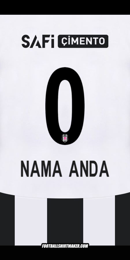 Jersey Besiktas JK 2024/2025 -  nama anda - 0