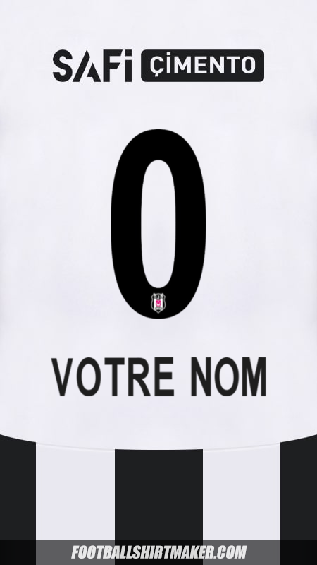 Maillot Besiktas JK 2024/2025 -  votre nom - 0