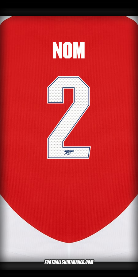 Maillot Arsenal Cup 2024/2025 -  nom - 2