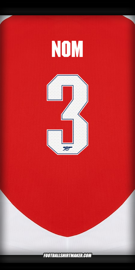 Maillot Arsenal Cup 2024/2025 -  nom - 3