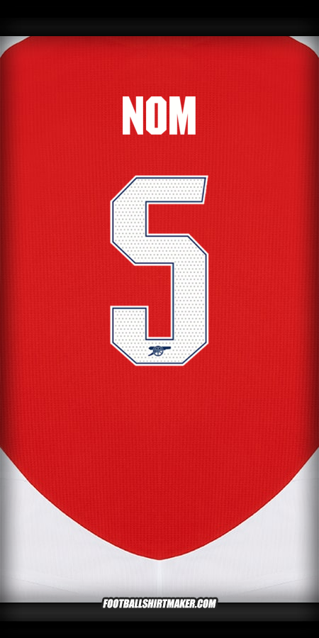 Maillot Arsenal Cup 2024/2025 -  nom - 5