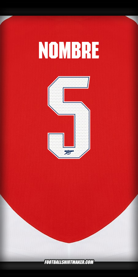 Camiseta Arsenal Cup 2024/2025 -  nombre - 5