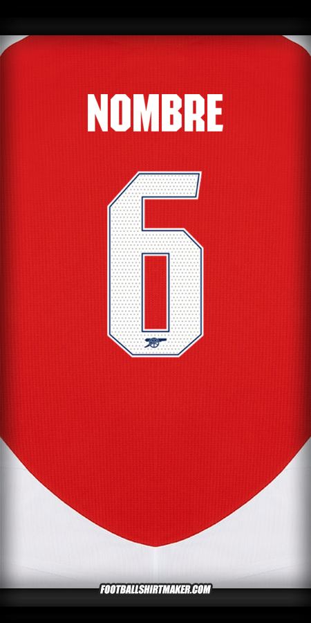 Jersey Arsenal Cup 2024/2025 -  nombre - 6