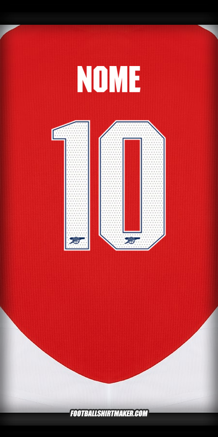 Camisola Arsenal Cup 2024/2025 -  nome - 10