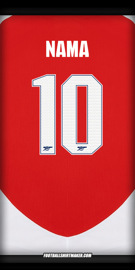 Jersey Arsenal Cup 2024/2025 -  nama - 10