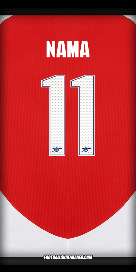 Jersey Arsenal Cup 2024/2025 -  nama - 11