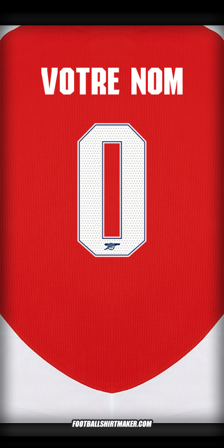Maillot Arsenal Cup 2024/2025 -  votre nom - 0