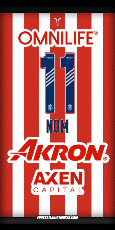 Maillot Guadalajara 2024/2025 -  nom - 11