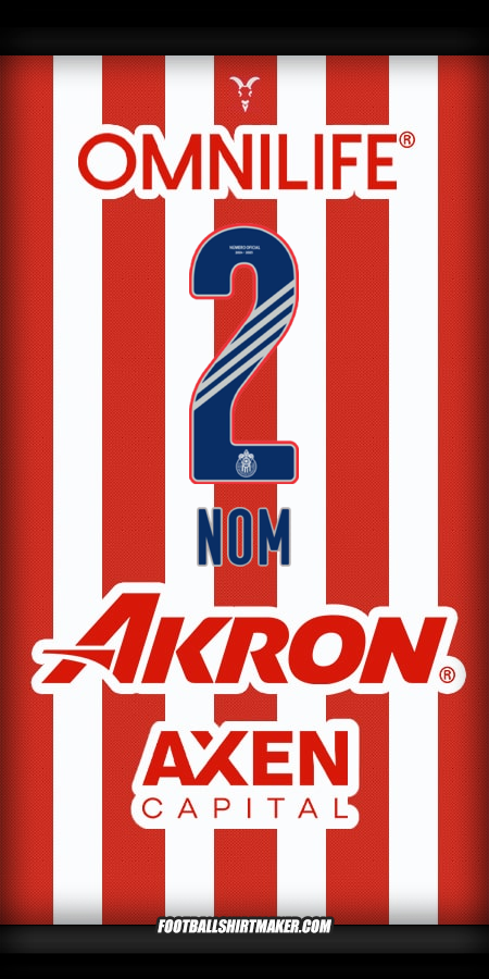 Maillot Guadalajara 2024/2025 -  nom - 2