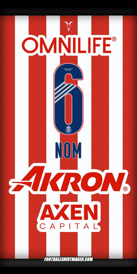 Maillot Guadalajara 2024/2025 -  nom - 6