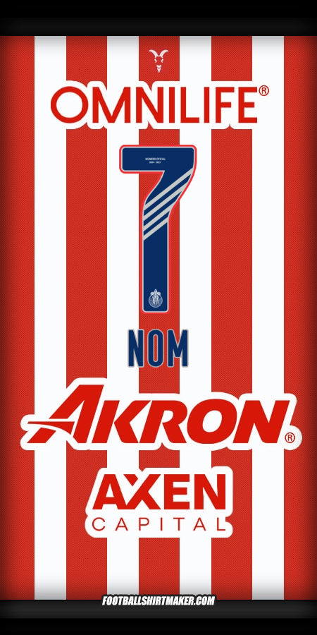 Maillot Guadalajara 2024/2025 -  nom - 7