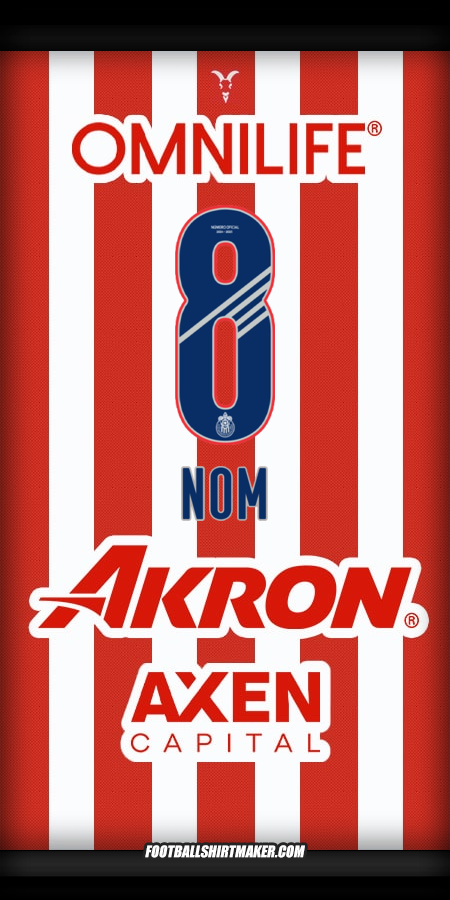 Maillot Guadalajara 2024/2025 -  nom - 8