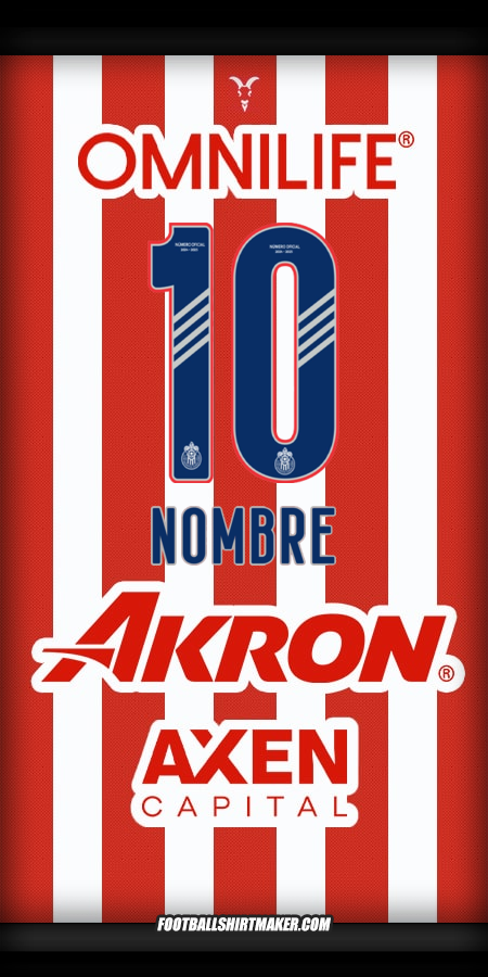 Camiseta Guadalajara 2024/2025 -  nombre - 10