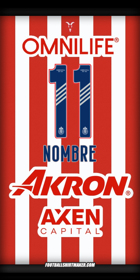 Jersey Guadalajara 2024/2025 -  nombre - 11