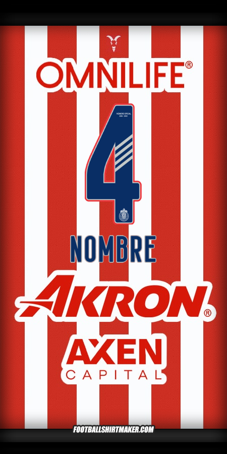 Jersey Guadalajara 2024/2025 -  nombre - 4