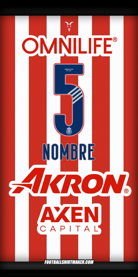 Jersey Guadalajara 2024/2025 -  nombre - 5