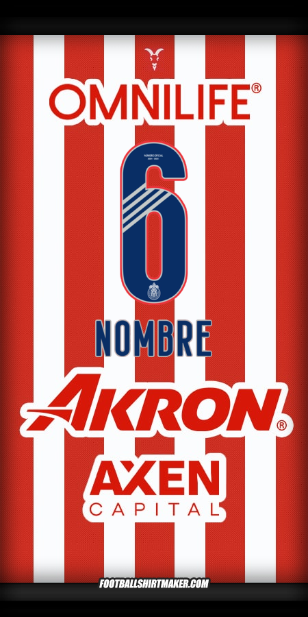Camiseta Guadalajara 2024/2025 -  nombre - 6