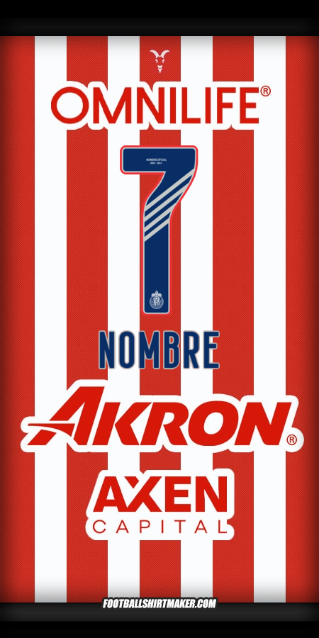 Jersey Guadalajara 2024/2025 -  nombre - 7