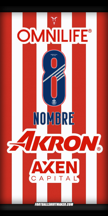 Jersey Guadalajara 2024/2025 -  nombre - 8
