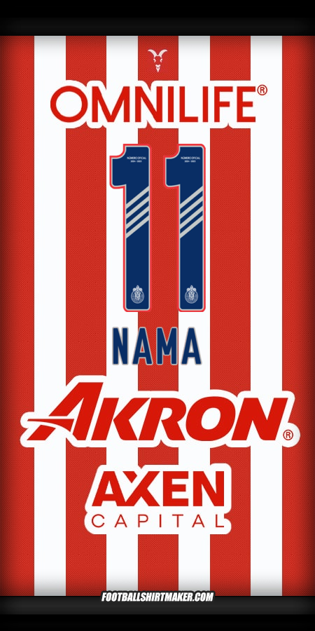 Jersey Guadalajara 2024/2025 -  nama - 11