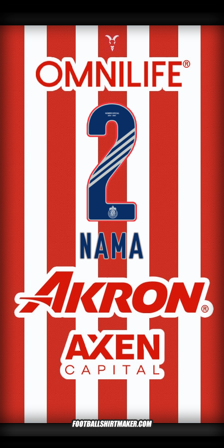 Jersey Guadalajara 2024/2025 -  nama - 2