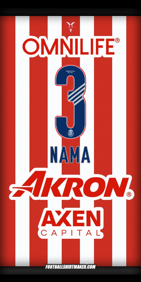 Jersey Guadalajara 2024/2025 -  nama - 3