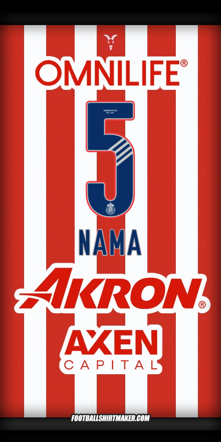 Jersey Guadalajara 2024/2025 -  nama - 5