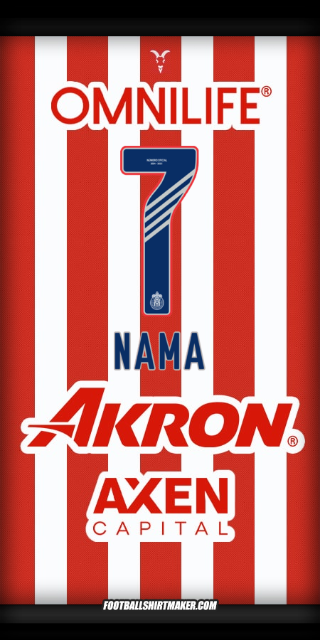 Jersey Guadalajara 2024/2025 -  nama - 7