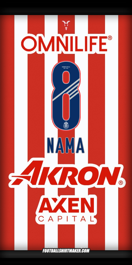 Jersey Guadalajara 2024/2025 -  nama - 8