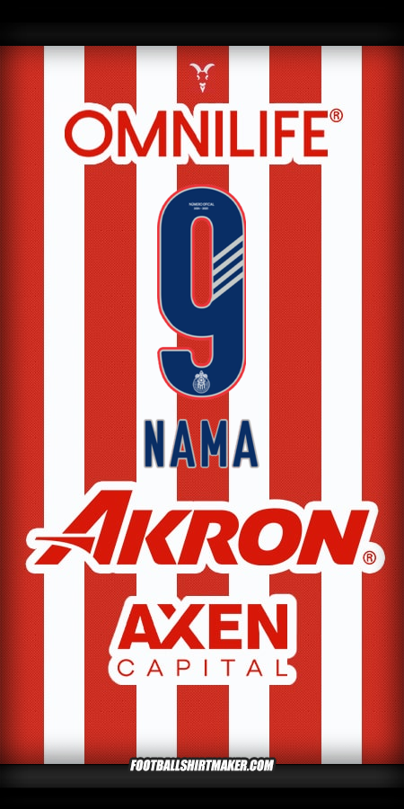 Jersey Guadalajara 2024/2025 -  nama - 9