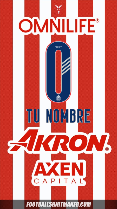 Jersey Guadalajara 2024/2025 -  tu nombre - 0